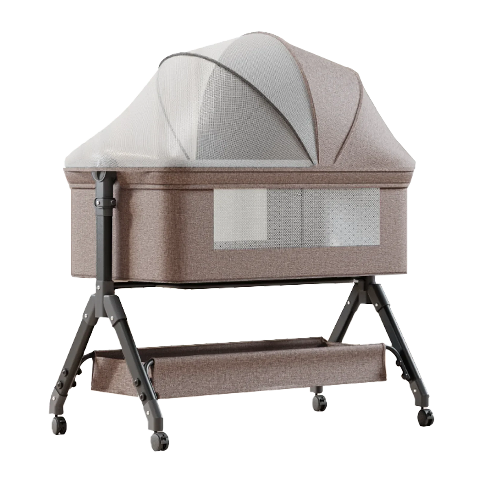 Lit Cododo Nova — Berceau Réglable en Hauteur avec Roulettes — Olibébé