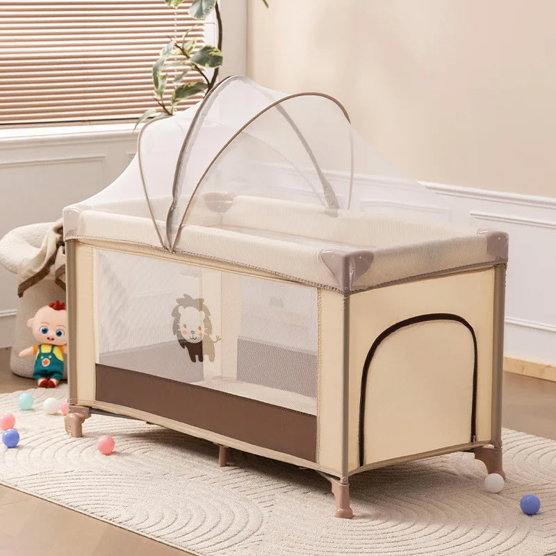 Lit Cododo Bébé Évolutif et Lit Parapluie Sécurisé — Utilisable jusqu’à 2 Ans avec Ouverture Latérale — Olibébé